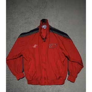 Vintage Tampa Bay Buccaneers Jacket Mens Medium Red NFL Football Logo Athletic